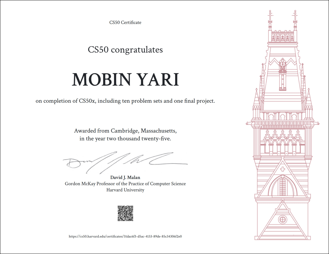 Certificate Image